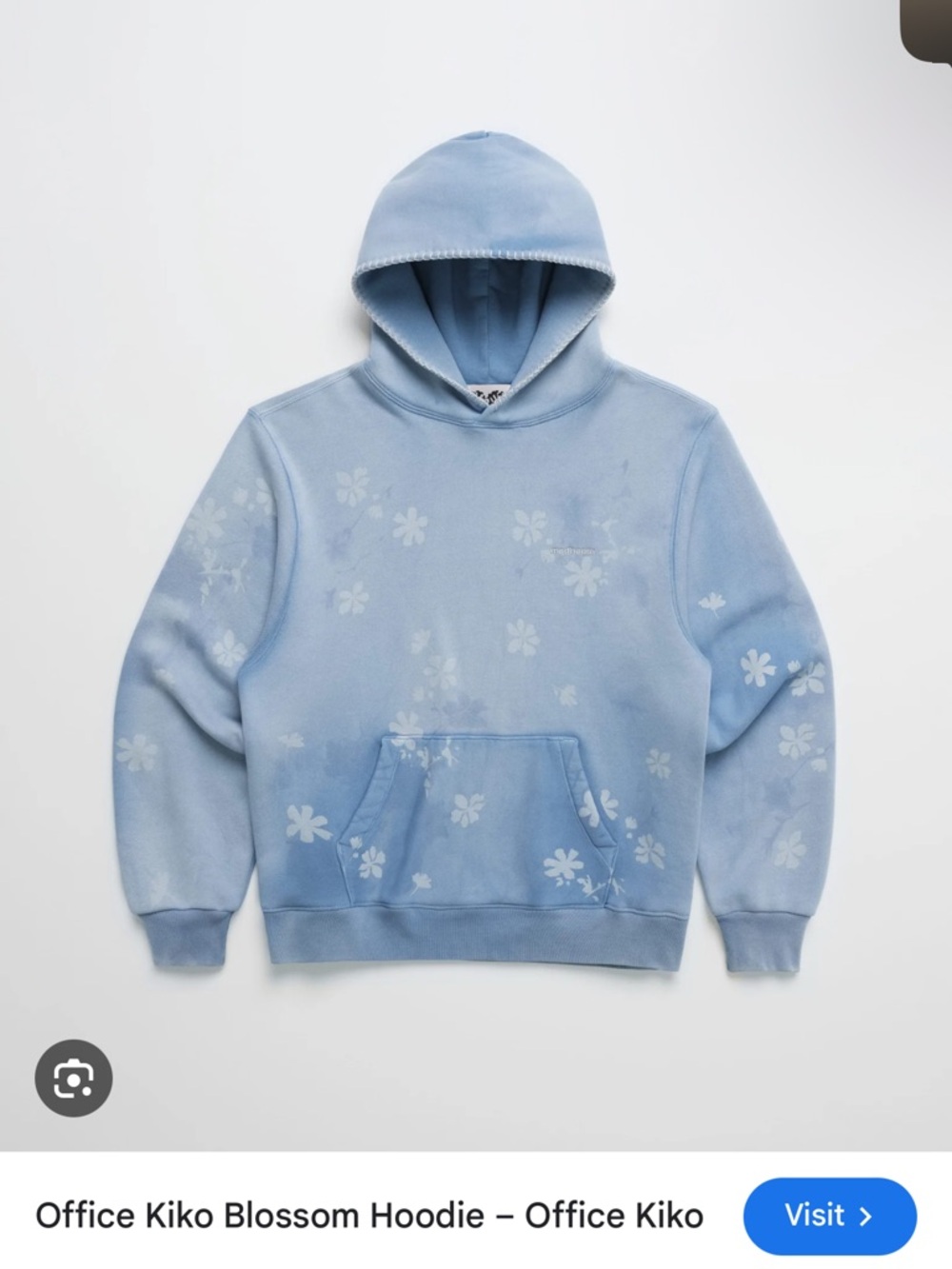 Madhappy Office kiko blossom blue hoodie nwot